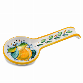 DERUTA: Spoon rest (size: 5 DIAM. X 12 LONG (Dimensions measured in Inches))