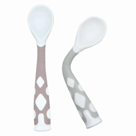 Silibend Spoons 2Pk (Color: Rose/Day Dream Grey)