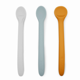 Silistages Spoons 3Pk (Color: Seafoam/Papaya/Day Dream Grey)