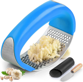 Garlic Press Rocker Set (Color: BLU)