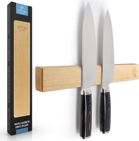 Wooden Magnetic Knife Strip (Color: HLDR)