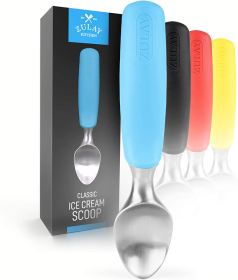 Ice Cream Scoop With Rubber Grip (Color: BL)