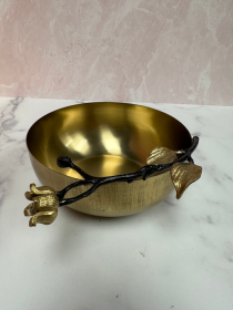 Serving Bowls (Color: Gold, size: large)