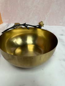 Serving Bowls (Color: Gold, size: small)