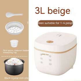 Intelligent Multi-function Rice Cooker For Home Use (Option: Beige-3L Black Crystal Inner-EU)