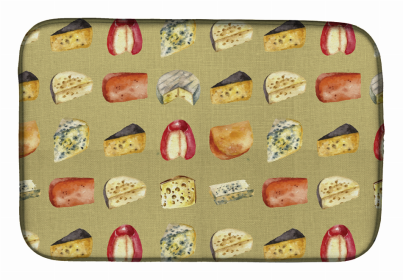 Cheeses Dish Drying Mat (Color: Cheeses, size: 14 x 21)