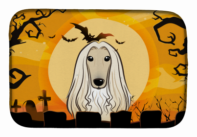 Halloween Dog Dish Drying Mat (size: 14 x 21)