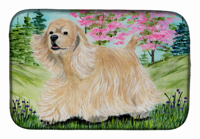 Cocker Spaniel Dish Drying Mat (size: 14 x 21)