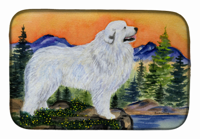 Great Pyrenees Dish Drying Mat (size: 14 x 21)