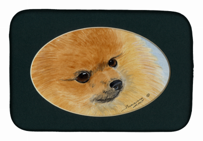 Pomeranian Dish Drying Mat (size: 14 x 21)