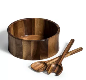 Large Salad Bowl with Servers (size: )