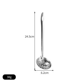 Non-magnetic Stainless Steel Kitchen Cooking Handle Hot Pot Soup Ladle Colander (Option: Hot Pot Leakage 6cm)