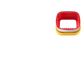 Pocket Sandwich Cutter Toast Bread Mold (Option: Square-Red Yellow)